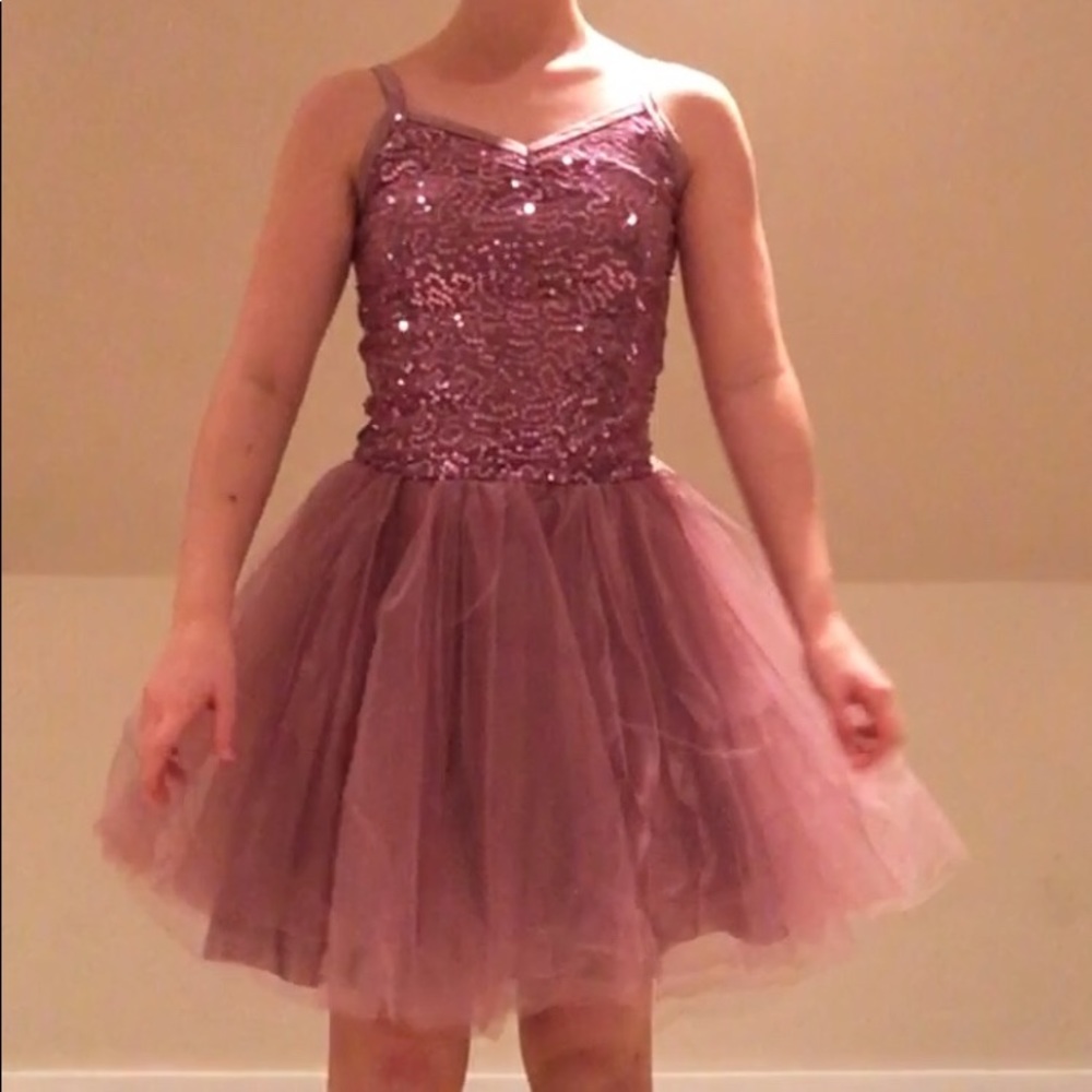 Purple dance costume tutu